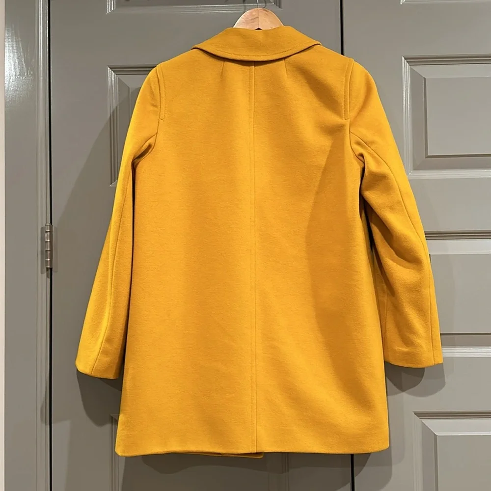 J. Crew golden yellow wool & cashmere blend blazer coat - Picture 7 of 7